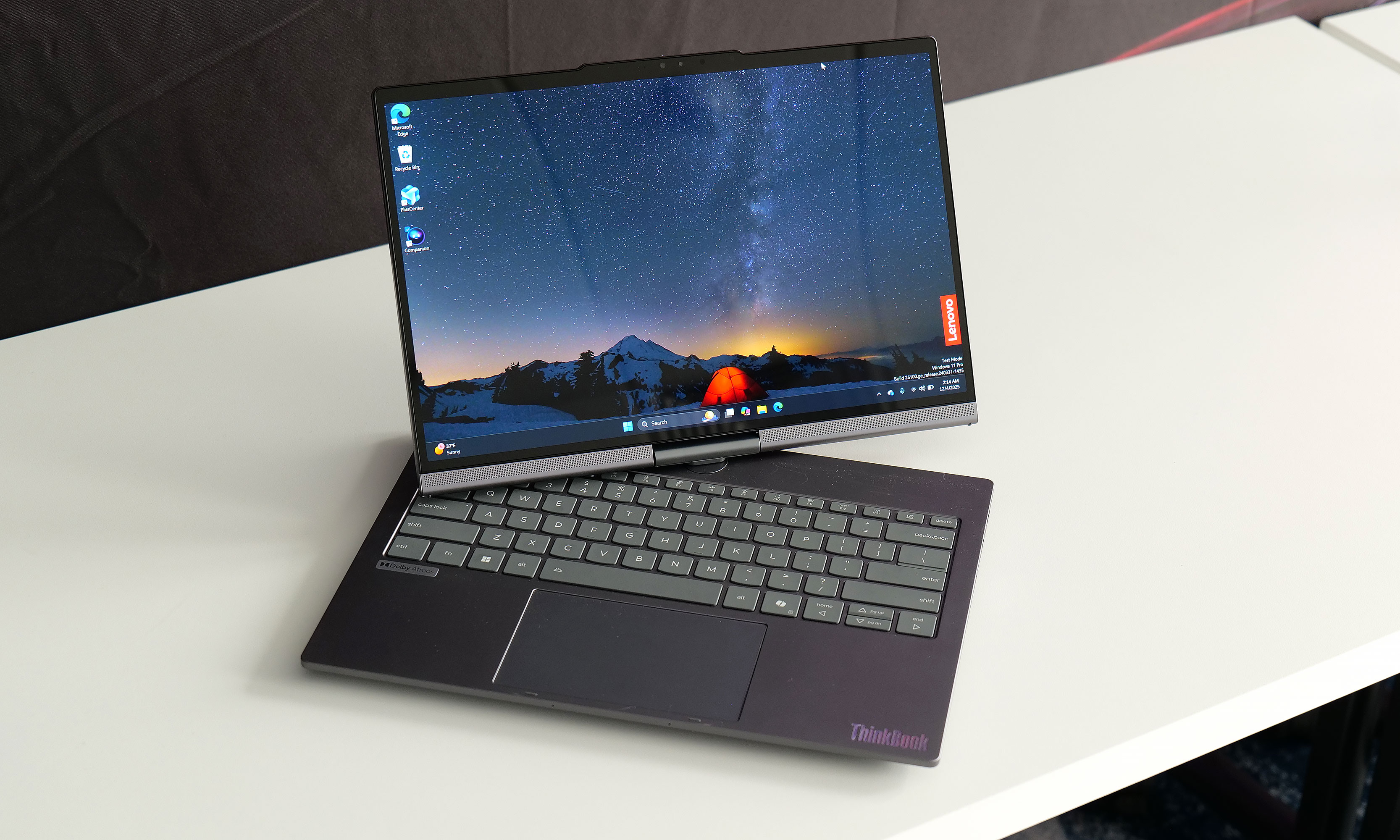 CES 2026: The Lenovo ThinkBook Plus Gen 7 Auto Twist keeps you in its gaze.