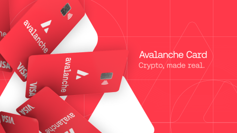 Avalanche introduces a cryptocurrency card in partnership with Visa.