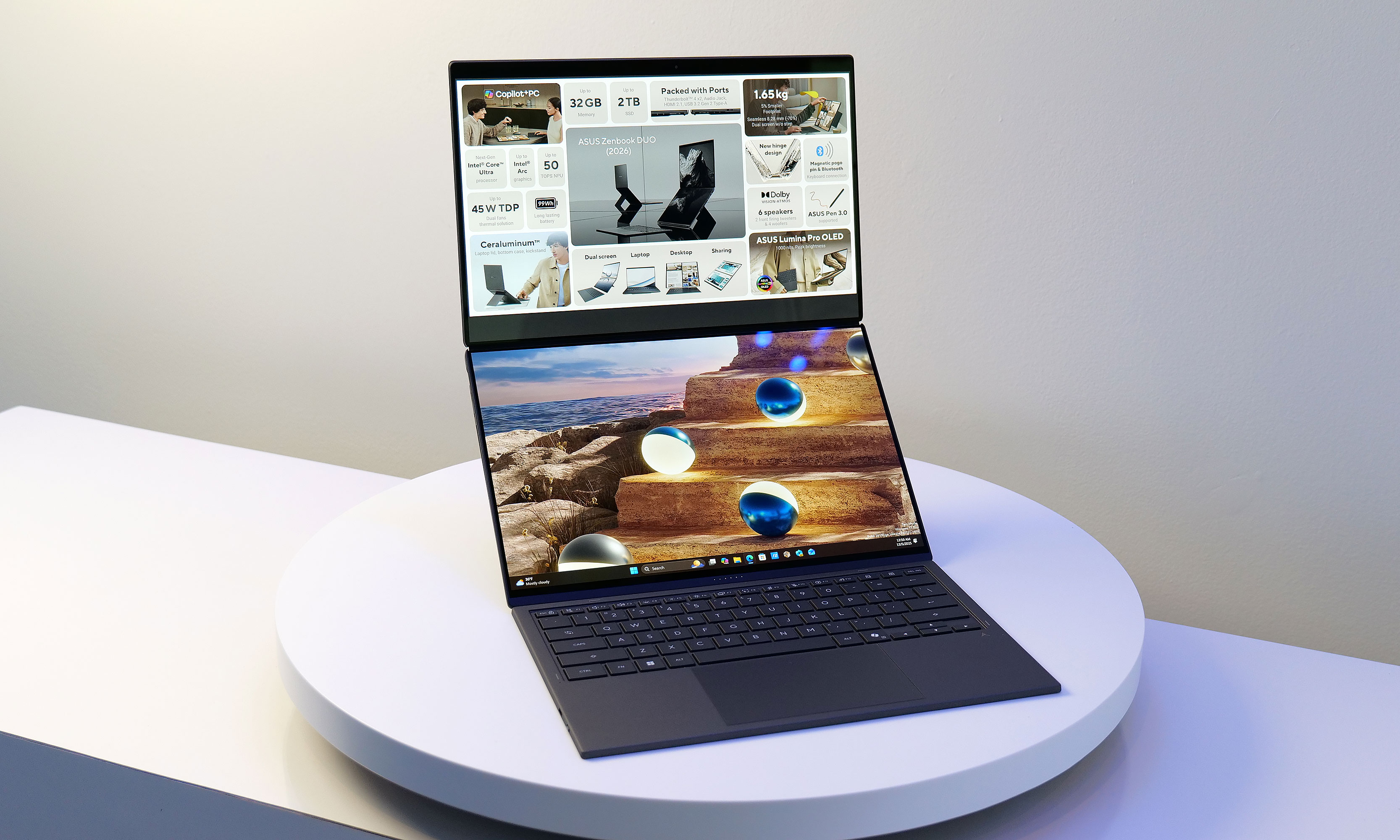 The ASUS Zenbook Duo debuted an impressive makeover at CES 2026.